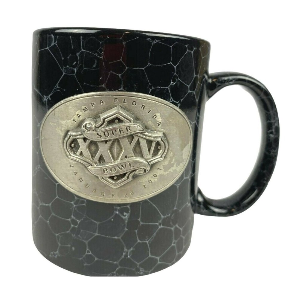 2001 3D SUPER BOWL XXXV‎ Tampa Florida Mug Cup